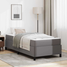 vidaXL Ágykeret matraccal Szürke 100 x 200 cm Műbőr ágy és ágykellék