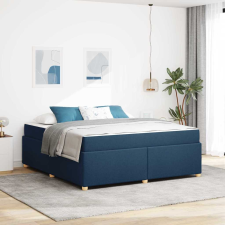 vidaXL Ágykeret matracmal Kék 180 x 200 cm szövet ágy és ágykellék
