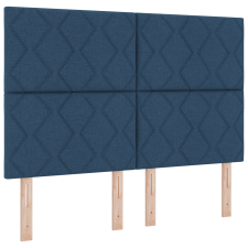 vidaXL Ágyrugó Ágy Matraccal és LED Kék 160x200 cm Szövet (3342962) ágy és ágykellék