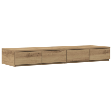 vidaXL Ágytálcák Kézműves Tölgy 120x36,5x16,5 cm Mérnöki Fa (866946) bútor