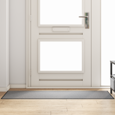 vidaXL Ajtószőnyeg Négyzetes Szürke 60x180 cm lakástextília