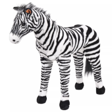 vidaXL álló, fekete és fehér plüsszebra XXL plüssfigura