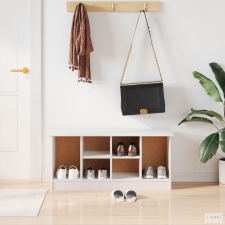 vidaXL ALTA fehér tömör fenyőfa cipőszekrény 100x35x45 cm bútor