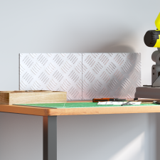 vidaXL Alumínium csekkmintás lemezek 2 db Csúszásmentes 30x20 cm építőanyag