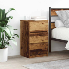 vidaXL antik fa éjjeliszekrény 3 fiókkal 39x35x65 cm bútor