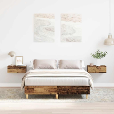 vidaXL antik fa szerelt fa ágykeret matrac nélkül 120x190 cm (861082) ágy és ágykellék