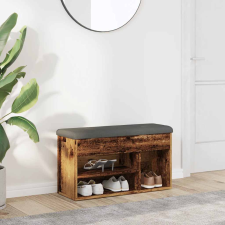 vidaXL antik fa szerelt fa cipőtároló pad 82x32x45,5 cm bútor
