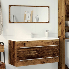 vidaXL antik fa szerelt fa mosdószekrény 100x38,5x48 cm fürdőszoba bútor