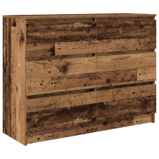 vidaXL antik fa szerelt fa tálalószekrény 100x35x76 cm (3328505) bútor