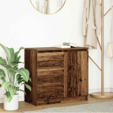 vidaXL antik fa szerelt fa tálalószekrény fiókos 71x35x65 cm bútor