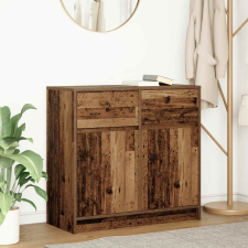 vidaXL antik fa szerelt fa tálalószekrény fiókos 80x34x76 cm bútor