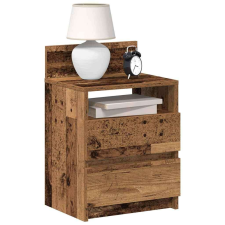 vidaXL antik fa színű éjjeliszekrény 2 fiókkal 40x33x60 cm bútor