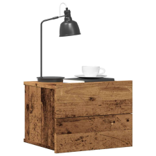 vidaXL antik fa színű falra szerelhető éjjeliszekrény 40x32x30 cm bútor