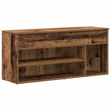 vidaXL antik fa színű szerelt fa cipőtároló pad 102x30,5x45 cm (859143) bútor