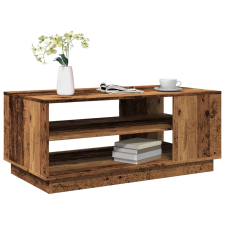vidaXL antik fa színű szerelt fa dohányzóasztal 102 x 55 x 43 cm bútor