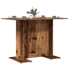 vidaXL antik fa színű szerelt fa étkezőasztal 110 x 60 x 75 cm bútor