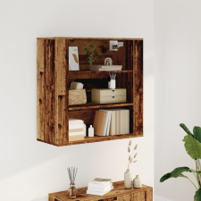 vidaXL antik fa színű szerelt fa faliszekrény 80x33x80 cm bútor
