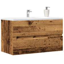 vidaXL antik fa színű szerelt fa függő fürdőszobaszekrény 80x38,5x45cm fürdőszoba bútor