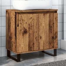 vidaXL antik fa színű szerelt fa fürdőszobaszekrény 58 x 33 x 60 cm fürdőszoba bútor