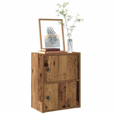 vidaXL antik fa színű szerelt fa könyvespolc 40x24x52 cm bútor
