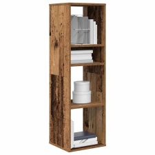 vidaXL antik fa színű szerelt fa könyvszekrény 34x31x112 cm bútor