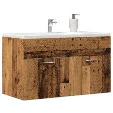 vidaXL antik fa színű szerelt fa mosdószekrény 90x38,5x46 cm fürdőszoba bútor