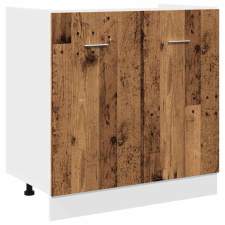 vidaXL antik fa színű szerelt fa mosogató alsószekrény 80x46x81,5 cm (856077) bútor
