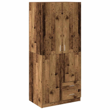 vidaXL antik fa színű szerelt fa ruhásszekrény 80x52x180 cm (855886) bútor