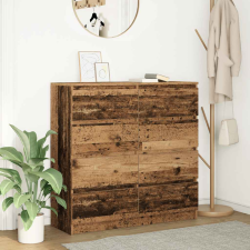 vidaXL antik fa színű szerelt fa tálalószekrény 100x35x99 cm bútor