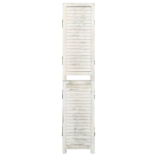 vidaXL antik fehér 4 paneles tömör faparaván 140 x 165 cm (338571) bútor