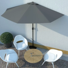 vidaXL Antracit féloldalas erkély napernyő alumíniumrúddal 300x150 cm kerti bútor