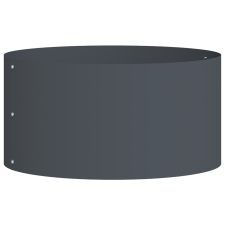vidaXL Antracit Fém Cserép Antracit Fém 40 cm átmérő Tartós (873610) kerti tárolás