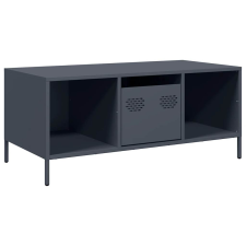 vidaXL antracit hidegen hengerelt acél dohányzóasztal 101,5x50x43,5 cm (851276) bútor