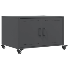 vidaXL antracit hidegen hengerelt acél dohányzóasztal 68x50x43,5 cm (846688) bútor