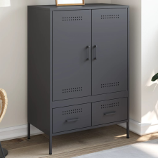 vidaXL antracit hidegen hengerelt acél magasszekrény 68x39x101,5 cm bútor
