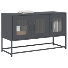 vidaXL antracit hidegen hengerelt acél TV-szekrény 100,5x39x60,5 cm bútor