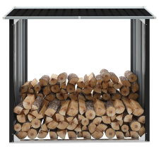 vidaXL antracit horganyzott acél tűzifatároló 172 x 91 x 154 cm barkácsgép tartozék