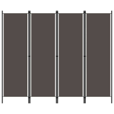 vidaXL antracitszürke 4 paneles paraván 200 x 180 cm bútor
