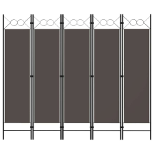 vidaXL antracitszürke 5 paneles paraván 200 x 180 cm bútor