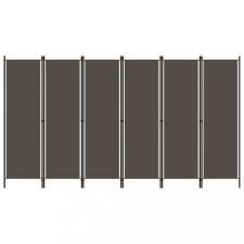 vidaXL antracitszürke 6 paneles paraván 300 x 180 cm bútor