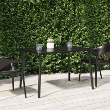 vidaXL antracitszürke acél kerti asztal 110 x 80 x 71 cm kerti bútor