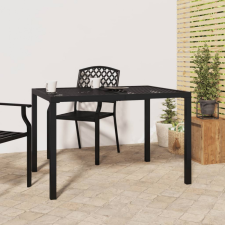 vidaXL antracitszürke acél kerti asztal 110 x 80 x 72 cm kerti bútor