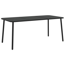 vidaXL antracitszürke acél kerti asztal 165 x 80 x 71 cm (362740) kerti bútor