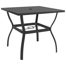 vidaXL antracitszürke acél kerti asztal 81,5 x 81,5 x 72 cm kerti bútor