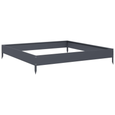 vidaXL antracitszürke acél kerti magaságyás 100 x 100 x 18,5 cm (851012) kerti tárolás