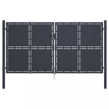 vidaXL antracitszürke acél kertkapu 300 x 200 cm kerti bútor