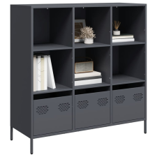 vidaXL antracitszürke acél magasszekrény 101,5 x 39 x 103,5 cm bútor