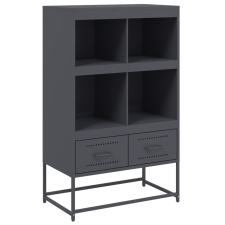 vidaXL antracitszürke acél magasszekrény 68,5x39x111,5 cm bútor