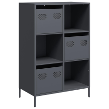 vidaXL antracitszürke acél magasszekrény 68 x 39 x 103,5 cm (851408) bútor