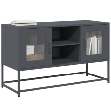 vidaXL antracitszürke acél TV-szekrény 100,5x39x60,5 cm bútor